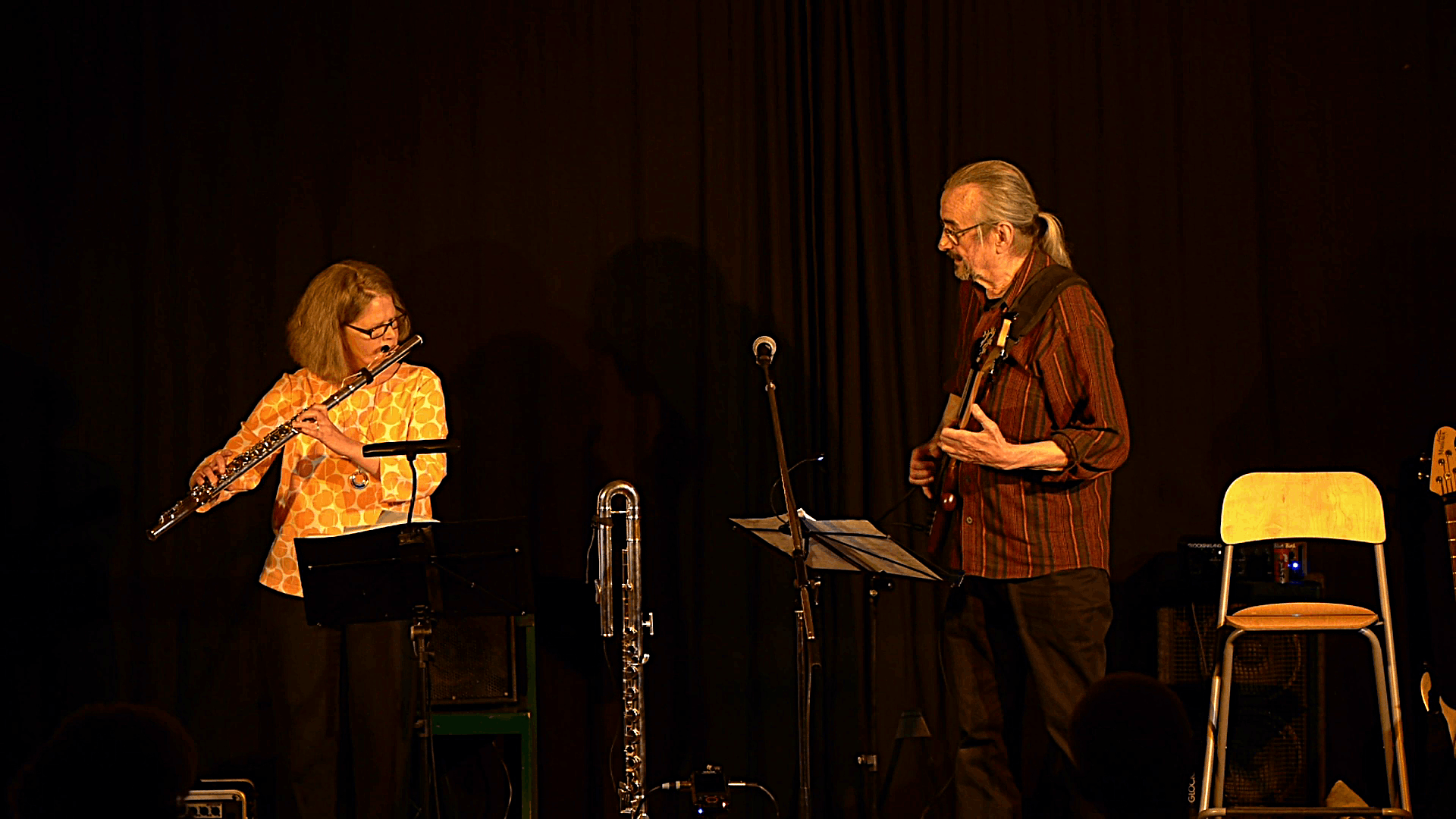 Norbert Dömling, Stephanie Wagner Flute 'n' Bass Elektrolyte Foto Jo Henker